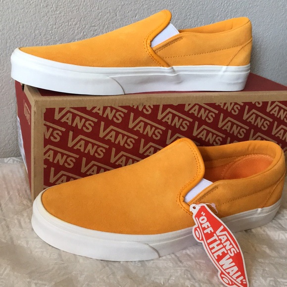 Vans Shoes - Vans Classic Slip-On Soft Suede Zinnia/True White6